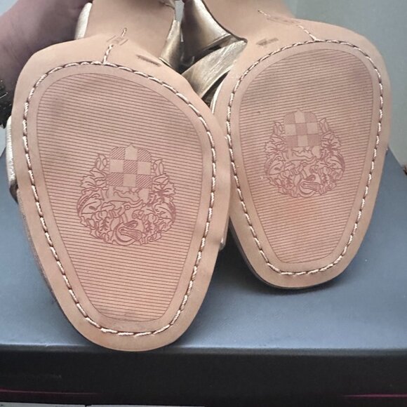 Gold Vince Camuto Strappy Heel - Picture 6 of 7